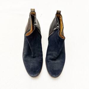 Madewell Charley Black Suede Leather Ankle Boot Shoes Size 8